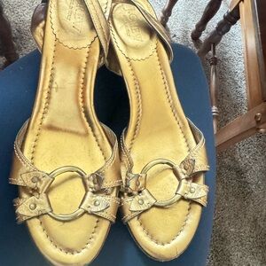 J. Crew Bronze Wedges